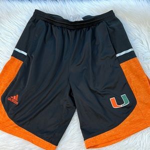 Miami Hurricanes Adidas Shorts.